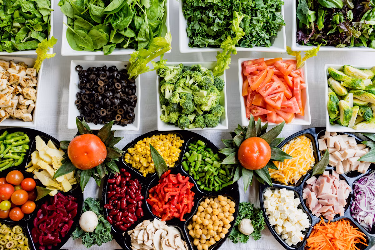 Fresh organic vegetables and healthy nutrition bowl